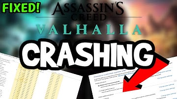 How To Fix Assassins Creed Valhalla Crashing! (100% FIX)