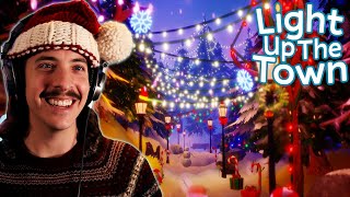 Hang Christmas Lights In This Cozy Town  Light Up The Town