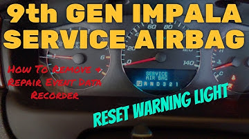 2006-2016 Impala/Limited (9th Gen) Event Data Recorder (Airbag Module) Removal, Reset, & Reinstall