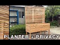 Build a Beautiful Privacy Screen + Planter in Just One Weekend!