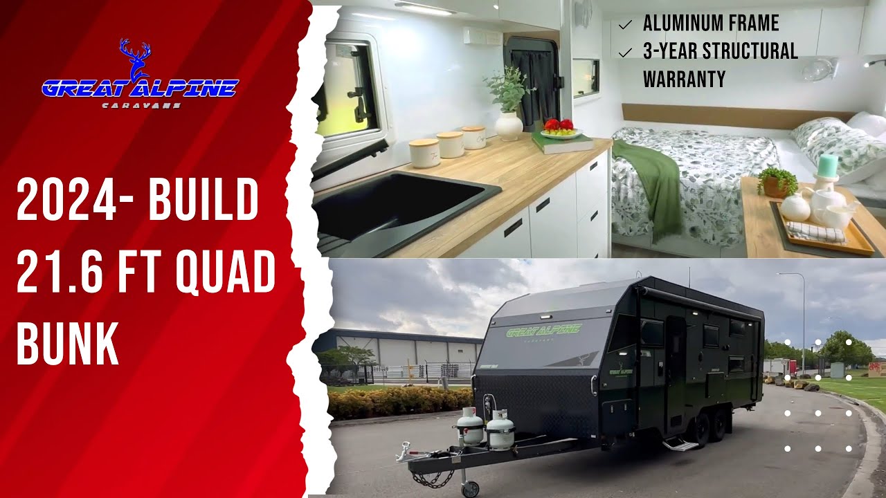2024 Great Alpine New Design- 21.6 Ft Quad Bunk - YouTube