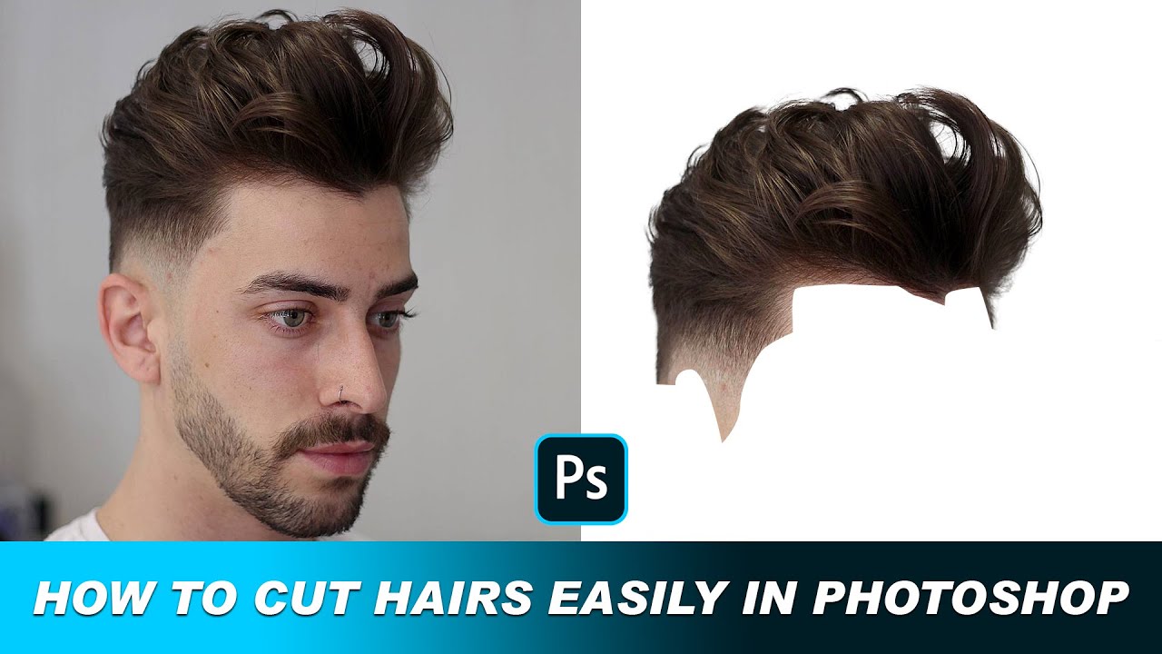 How to cut hairs in easiest way in Photoshop || Photoshop Tutorial || Hussain Editography