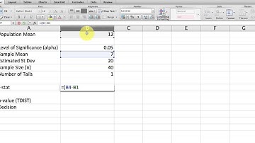 How to Use the TDIST Function in Excel ||  TDIST Formula