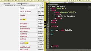 Javascript Time Built in Functions