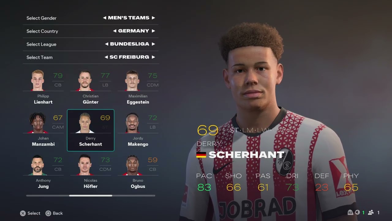 SC FREIBURG  - ALL Player Faces & Ratings in FC 26 | EA SPORTS FC 26 | Bundesliga