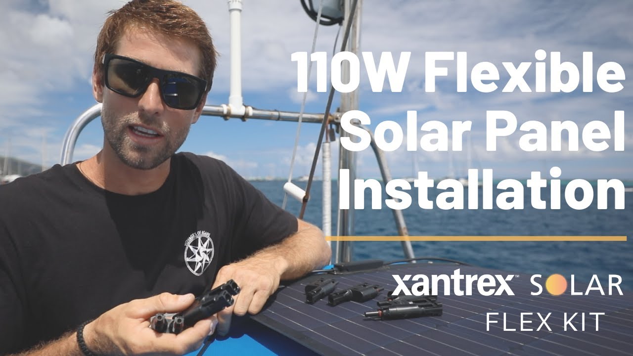 Installing 110W Flexible Solar Panels on Our Boat YouTube
