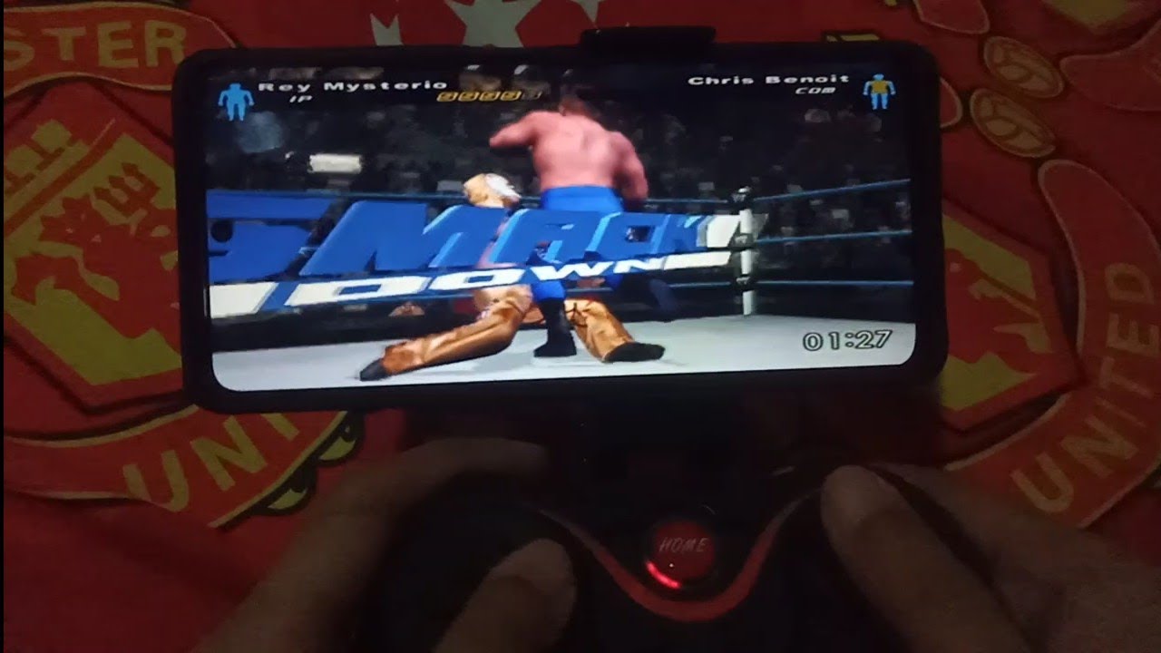 Nyobain main game smackdown:pain PS2 aethersx2 di hp oppo a5i snapdragon 6s 4g gen 1.