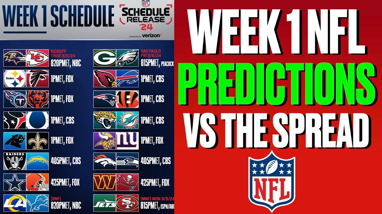 nfl-week-1-predictions-2024-for-all-games-vs-the-spread-youtube