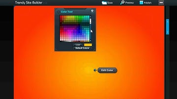 How to change the home design colors in Trendy Site Builder 1.1.0?