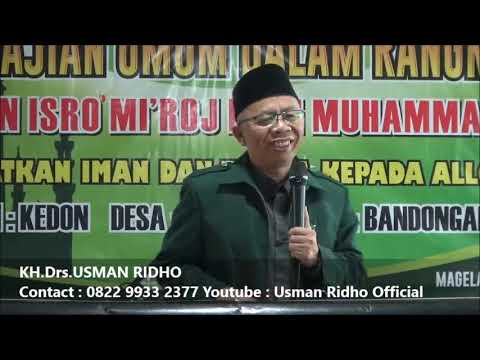Kedon Rejosari Gempar Wayang Ngaji KH  Usman Ridho Peringati Isra' Mi'raj