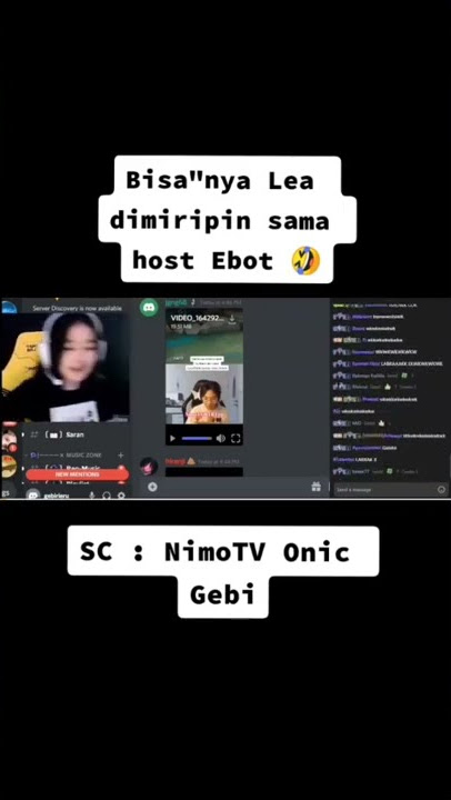 Onic Gebian Ngakak Lea disamain sama host Ebot #shorts