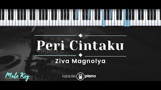 Video thumbnail of "Peri Cintaku – Ziva Magnolya (KARAOKE PIANO - MALE KEY)"