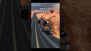Cars vs Giant Cliff Jump: Who Will Survive? 🏎️💥#shorts #carcrash