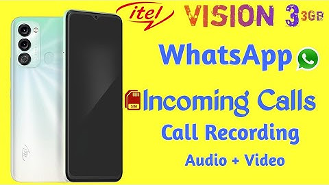 itel Vision 3 Call Recording Setting | WhatsApp Call Recording in Itel Vision 3