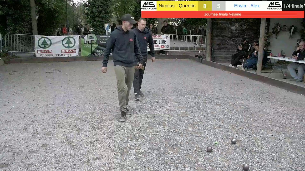 Miniature : Pétanque 2025: Journee finale Velaine 1/4 FINALE