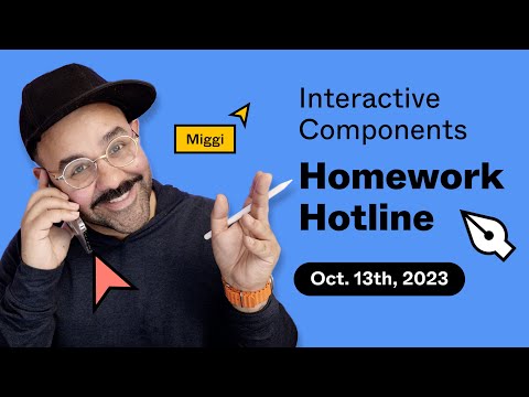 Homework Hotline: Interactive Components in Figma