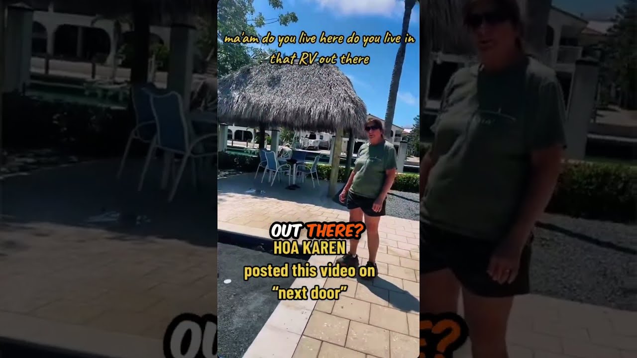 Karen HOA Breaks Into Backyard 