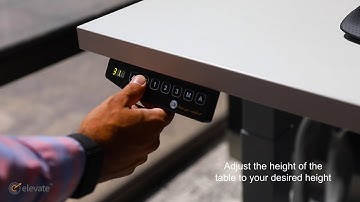 Elevate Height Adjustable Table Height Memory Function