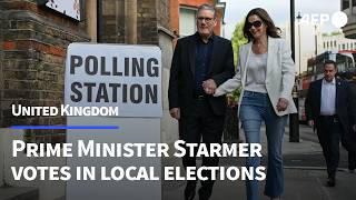 British PM Starmer arrives at polling station as local elections kick off | AFP
