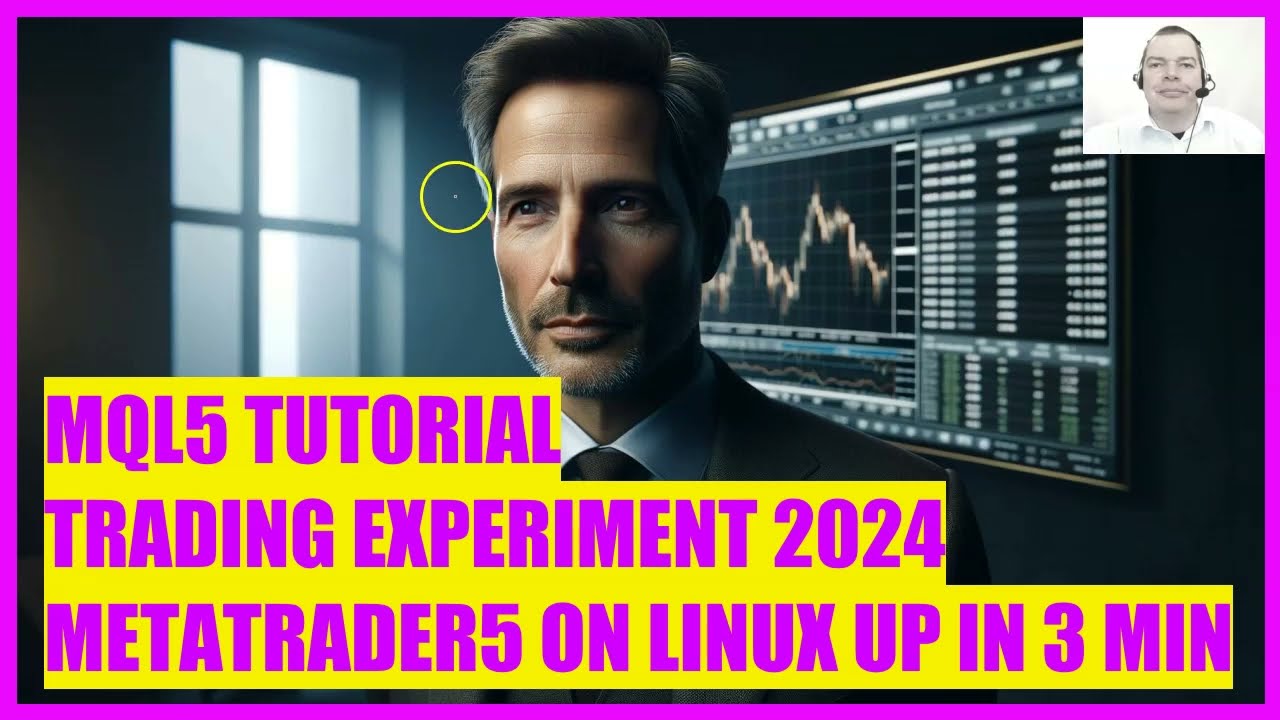 MQL5 TUTORIAL - LIVE TRADING EXPERIMENT 2024 - METATRADER5 ON LINUX IN 3 MINUTES