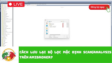 Cách lưu lại bộ lọc mặc định scan/analysis trên amibroker?