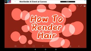 How To Render Hair - Ibis Paint X !!