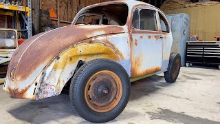 1965 VW Beetle Restoration - B Pillar Install - Metal FAB & Welding
