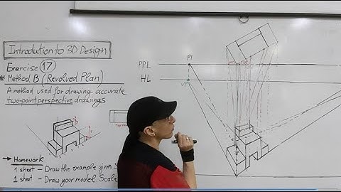 Revolved Plan View Method for accurate drawing in 2 point perspective