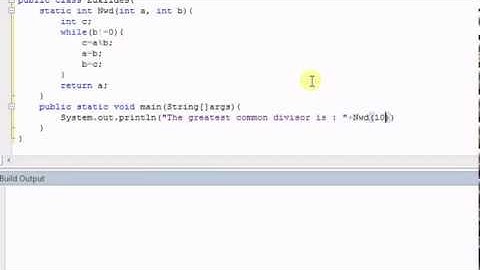 Euclidean algorithm in Java