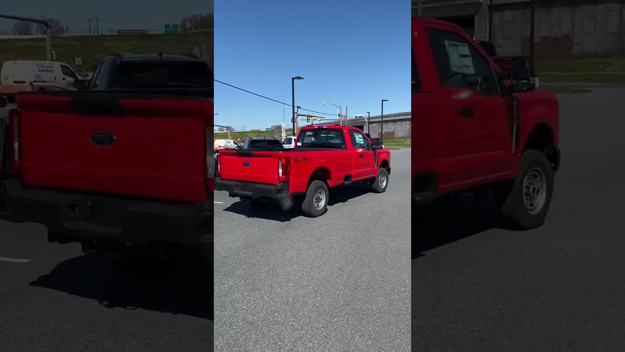 Brand New Alumiduty Design Race Red 2023 Ford F 250 XL Fordtrucks