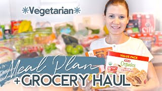 HEB Grocery Haul + Weekly Meal Plan | Meatless Dinners for Family of 4