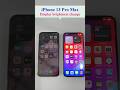 7. How to change “Display Brightness” in an iPhone 13 Pro Max. #iphone #smartphone #iphone13promax