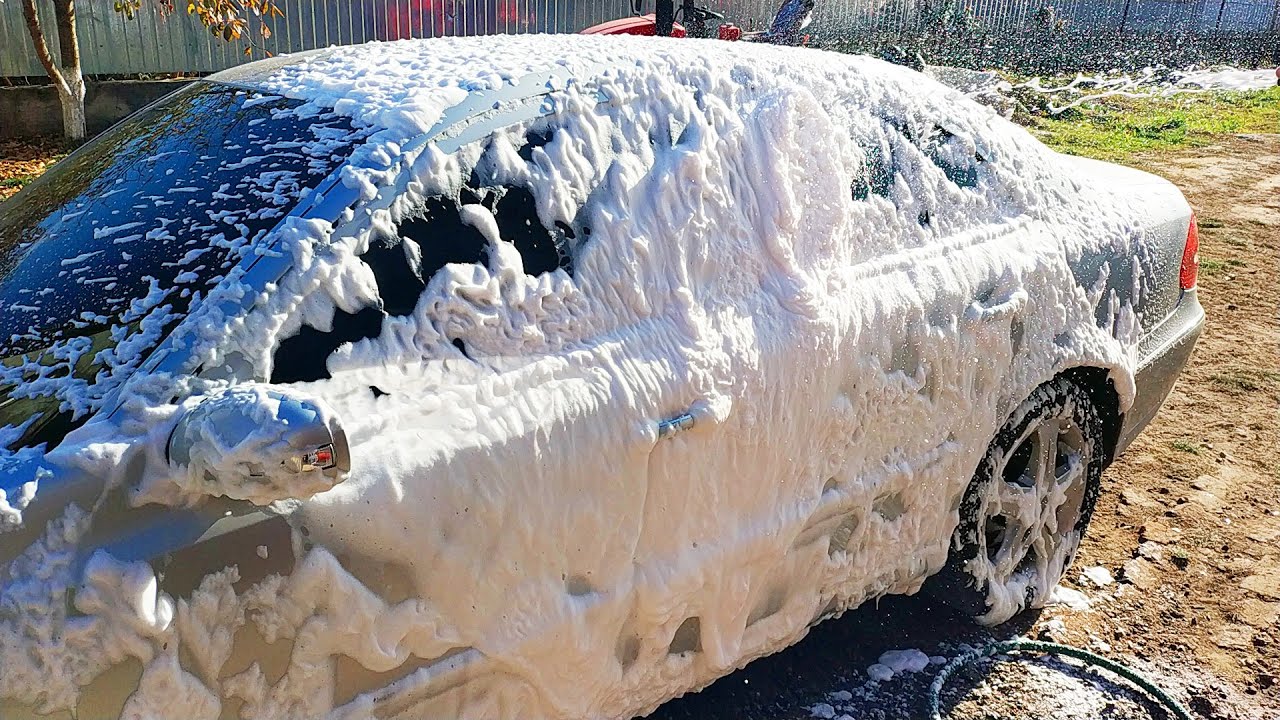 Проще не придумаешь!!!Пеногенератор из метанового баллона - YouTube