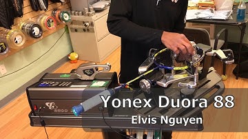 Time Lapse: How to String a Yonex Voltric Force Badminton Racquet