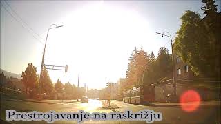Richtige Neuordnung an der Kreuzung der Standorte Most Suade und Olga in Sarajevo