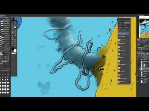 Time lapse painting Clip Studio Paint - Situation instable ( Arcane XIV )