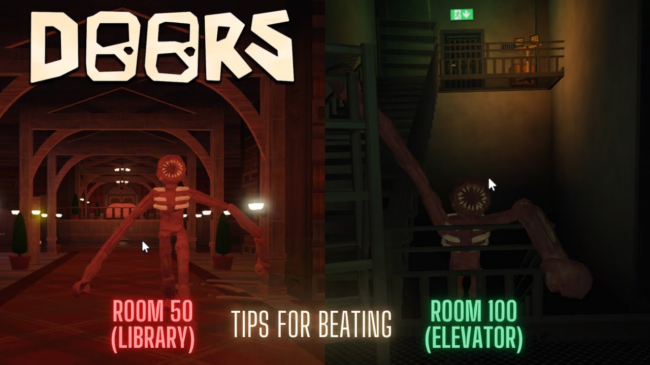 HOW TO ESCAPE THE LIBRARY IN ROBLOX DOORS HORROR GAME! + BONUS FOOTAGE 