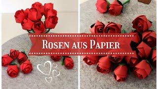 Rosen aus Papier basteln | Romantische Deko und Geschenkidee | DIY paper rose | Ronja Ready DIY