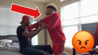 CALLING BOYFRIEND ANOTHER NAME PRANK ( HE GOT MAD )