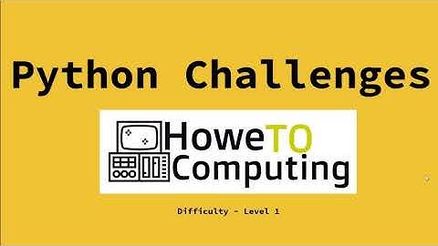 Python challenges  ‐ Level 1 challenge 2