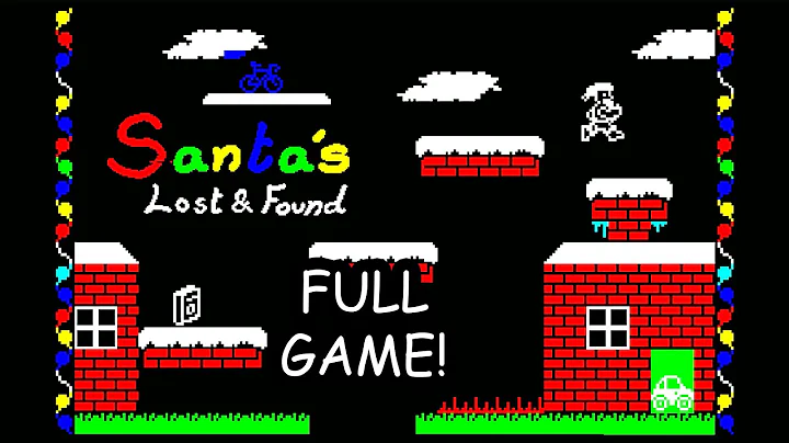 SANTA'S LOST AND FOUND *COMPLETE WALKTHROUGH* - 48K ZX Spectrum 2025 game! Gameplay! - DVDfeverGames