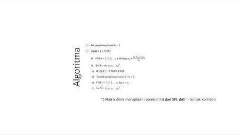 Metode Iterasi Jacobi