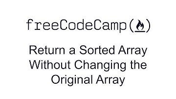 Return a Sorted Array Without Changing the Original Array