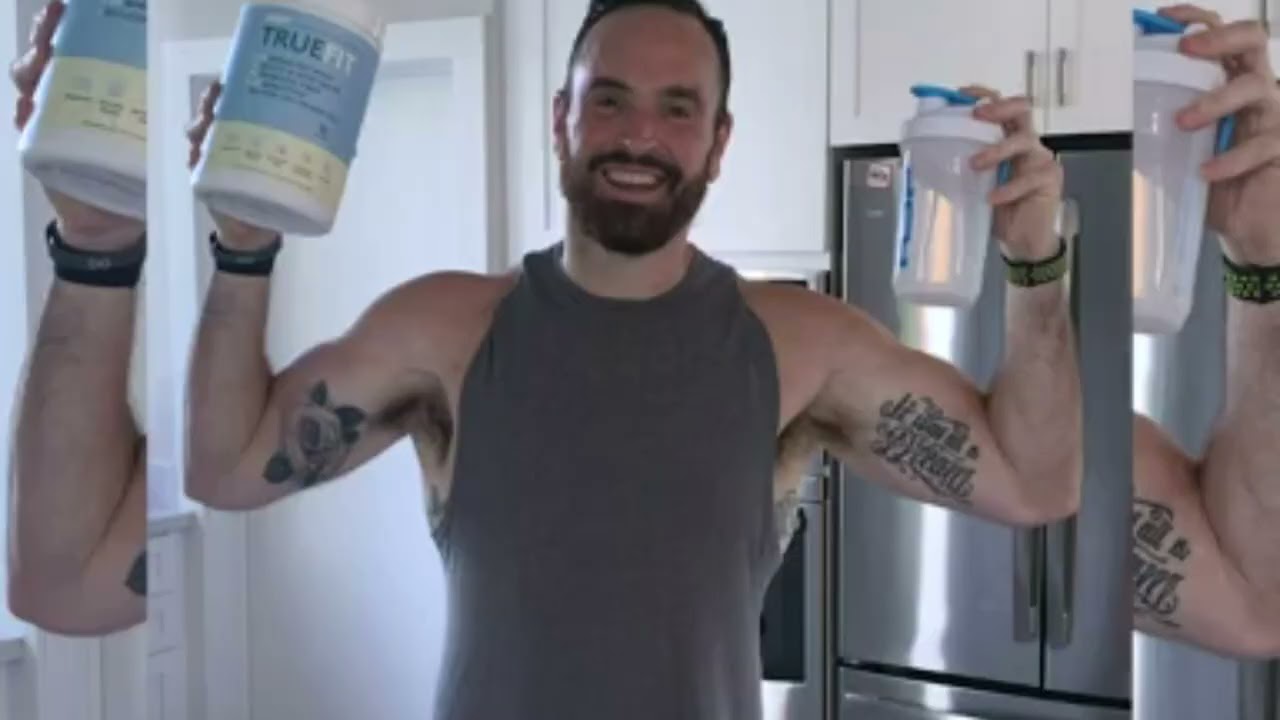 TrueFit Meal Replacement Shake Protein Powder, Grass Fed Whey + Organic Fruits & Veggies, Keto,