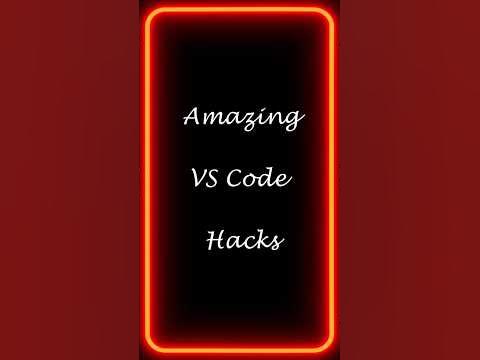VS Code Hacks #important#productivity#reels#shorts#hack#shortvideo# ...