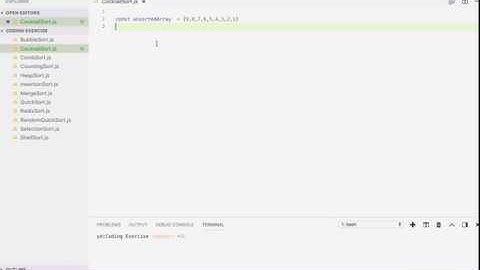 Cocktail Sort Solution In JavaScript