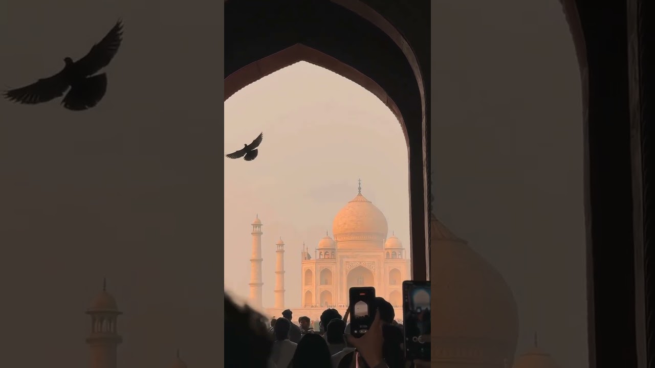 Seeing the 7th Wonder of the World!: Taj Mahal 🏛️❤️ #shorts #tajmahal #agra