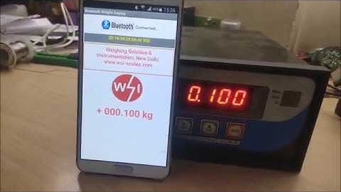 Digital weighing scale with bluetooth connectivity and Android App