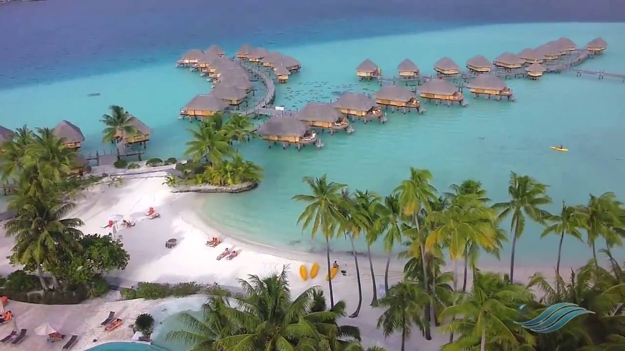 Aerial Views Of The Bora Bora Pearl Beach Resort Spa Youtube
