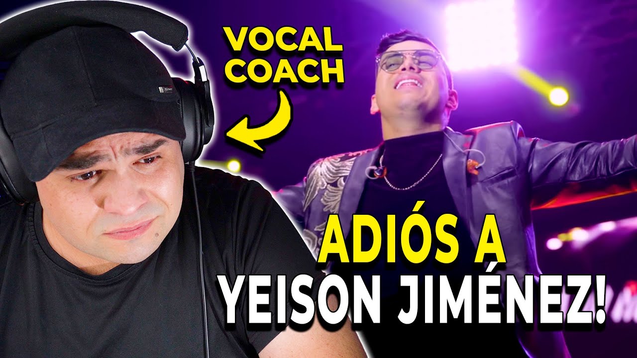 YEISON JIMÉNEZ | El Aventurero | Reacción y Análisis de Vocal Coach